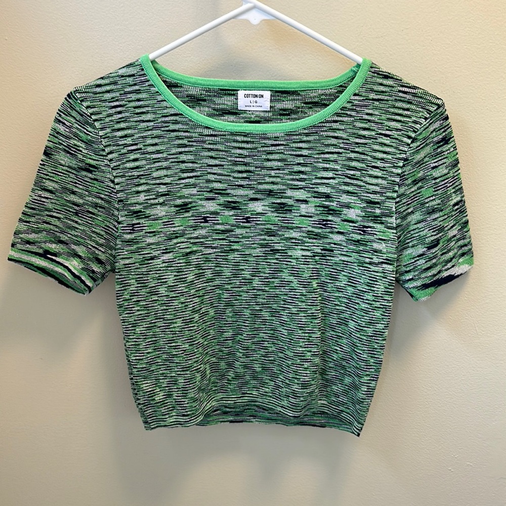Cotton On Green Crop Top Women’s size large